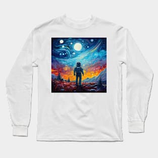 Starry Night Fantasy Long Sleeve T-Shirt